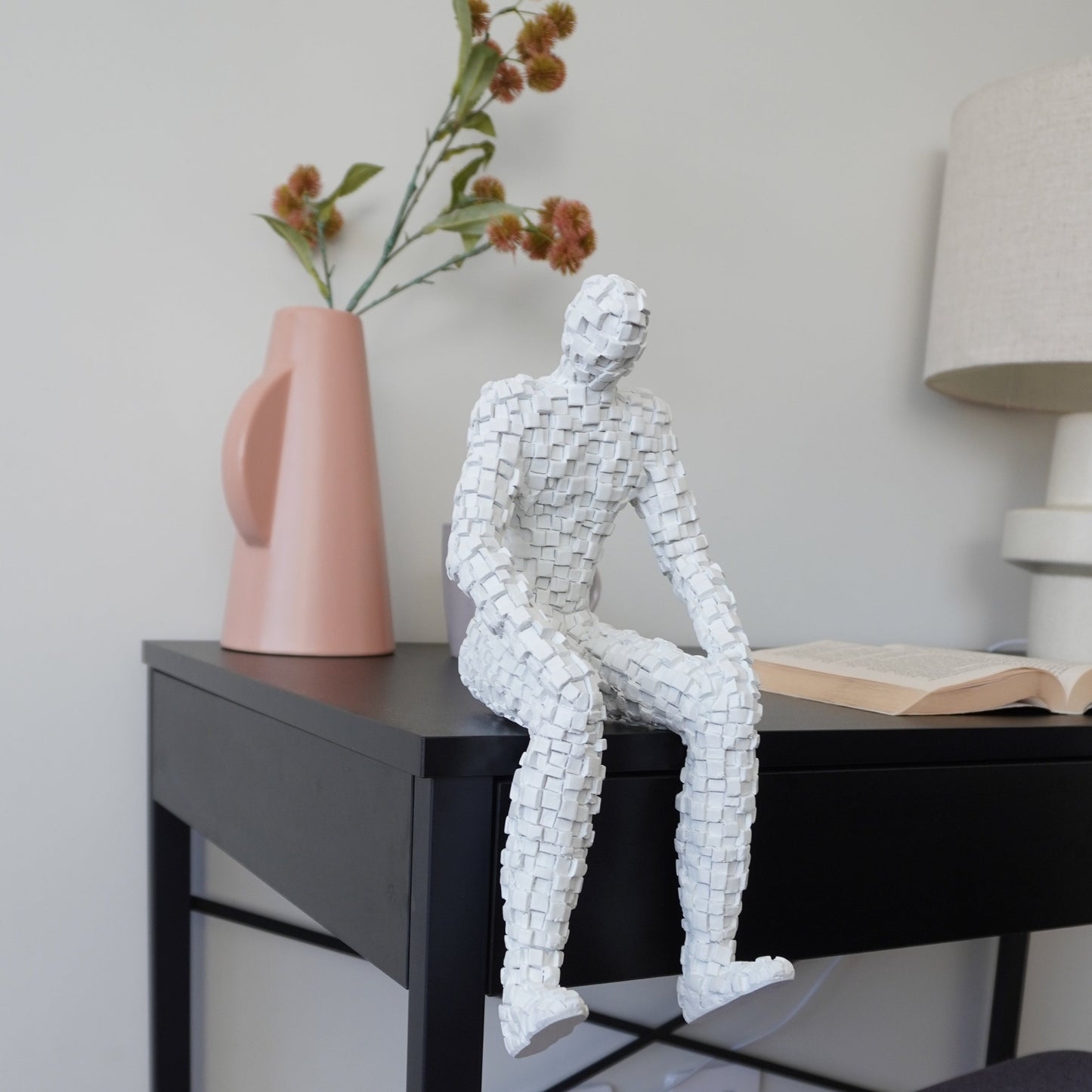 Seated Man Human Sculpture- Miguel and Carlos