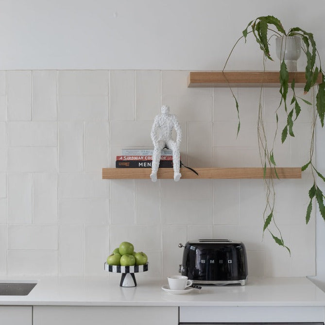 Marble Black and white cake stand in kitchen setup